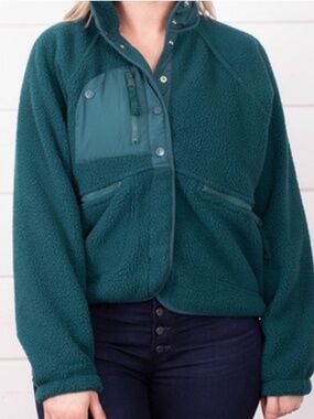 Free People Hit the Slopes Jacket | Dark Turquoise